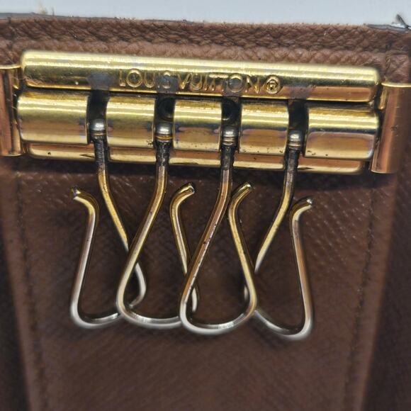 LOUIS VUITTON MONOGRAM 4-RING KEY HOLDER WALLET – TRI-FOLD – MADE IN FRANCE - Picture 8 of 10